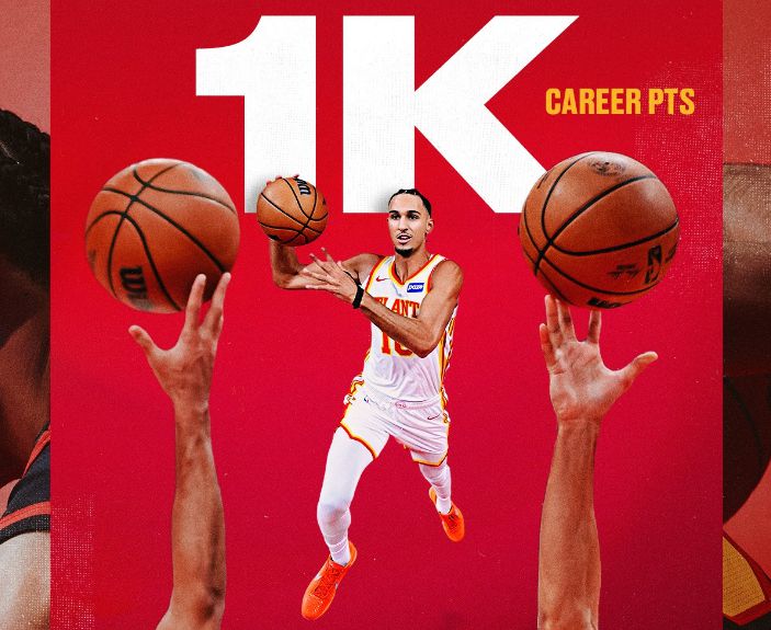 ยินดีด้วย! Risa Shay กลายเป็นผู้เล่นอายุน้อยที่สุดอันดับสี่ในประวัติศาสตร์ Hawks ที่ทำคะแนนได้ 1,000 แต้ม